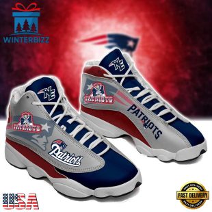 New England Patriots NFL Ver 4 Air Jordan 13 Sneaker - Gift For Fans