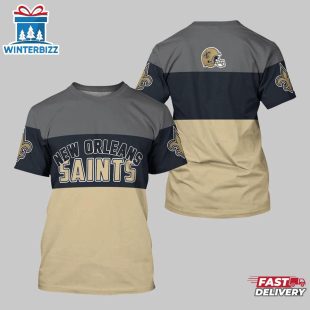 New Orleans Saints Logo Team All Over Print T-Shirt