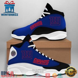 New York Giants NFL Big Logo Football Team Air Jordan 13 Sneaker Shoes - Gift For Fans