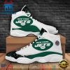 New York Jets Football NFL Big Logo 6 Air Jordan 13 Sneaker Shoes - Gift For Fans