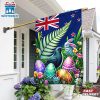 New Zealand Easter Day Bunny and Silver Fern Easter Eggs House And Garden Flag
