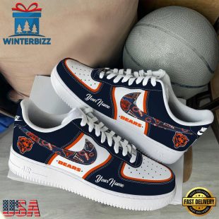 NFL Chicago Bears Logo Team Limited Edition New Design Custom Air Force 1 Shoes