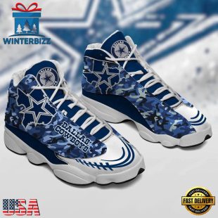 NFL Dallas Cowboys Air Jordan 13 Sneaker Shoes - Gift For Fans