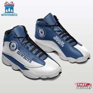 NFL Dallas Cowboys Black Air Jordan 13 Shoes