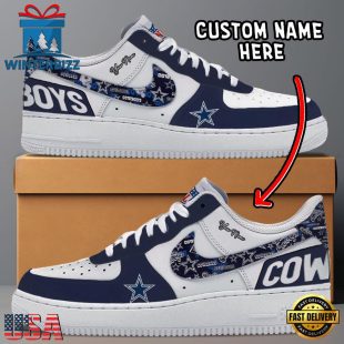 NFL Dallas Cowboys Logo Team Design Custom Air Force 1 Shoes