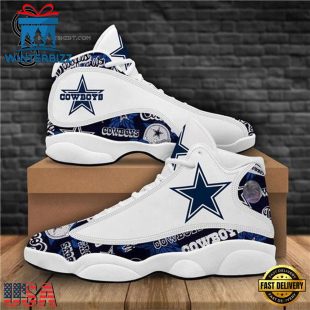 NFL Dallas Cowboys Sport Team Air Jordan 13 Shoes - Gift For Fans