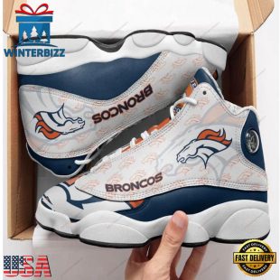 NFL Denver Broncos Air Jordan 13 Sneaker Shoes - Gift For Fans