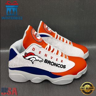 NFL Denver Broncos Logo Team Air Jordan 13 Sneaker Shoes - Gift For Fans