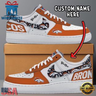 NFL Denver Broncos Logo Team Design Custom Air Force 1 Shoes