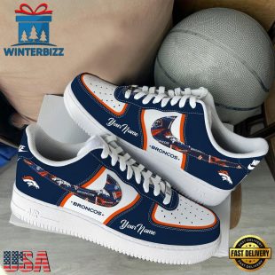 NFL Denver Broncos Logo Team Limited Edition New Design Custom Air Force 1 Shoes