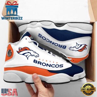 NFL Denver Broncos Team Air Jordan 13 Sneaker Shoes - Gift For Fans