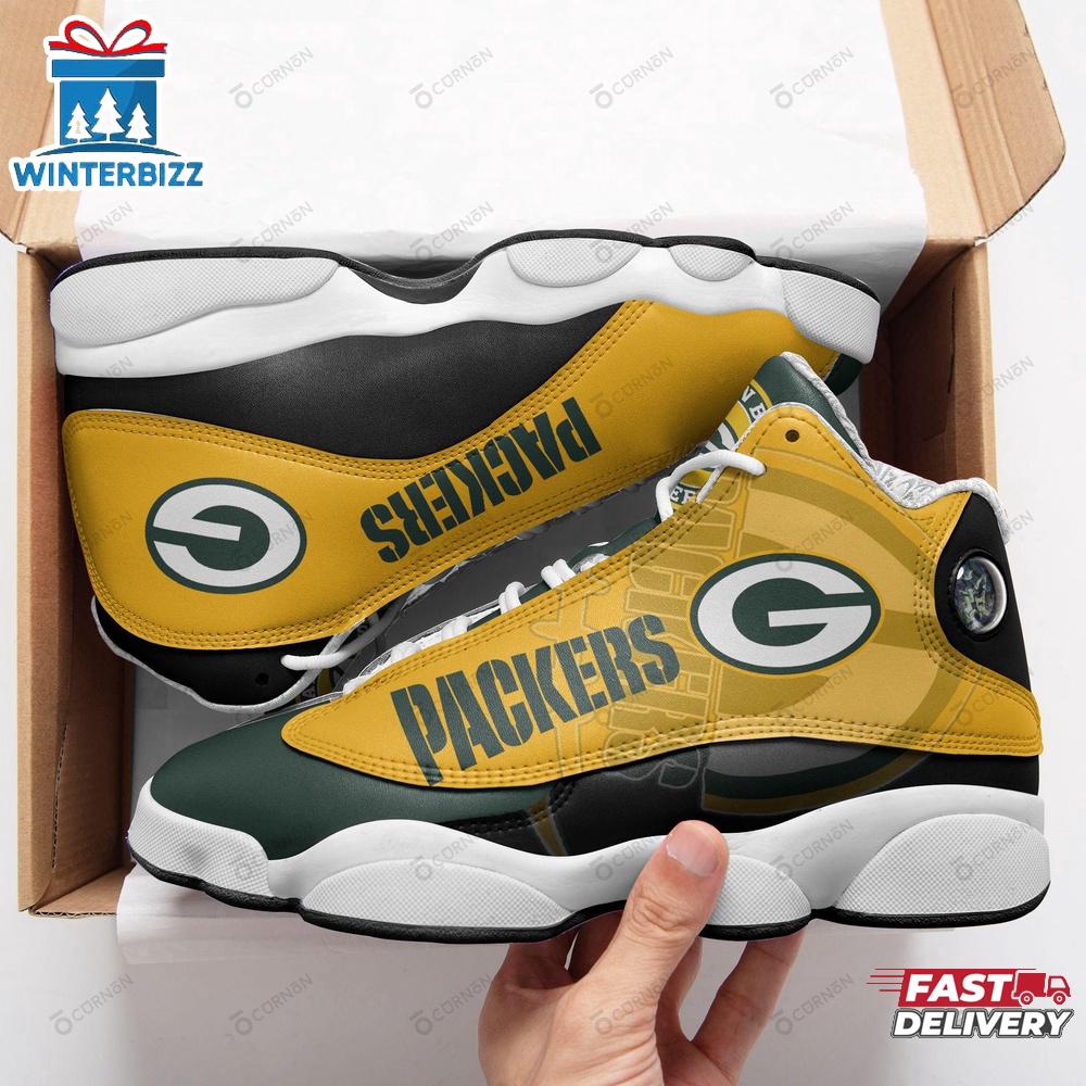 NFL Green Bay Packers Air Jordan 13 Shoes For Fans NFL Green Bay Packers Air Jordan 13 Shoes For Fans