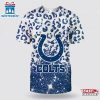 NFL Indianapolis Colts Leopard All Over Print T-Shirt