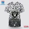 NFL Las Vegas Raiders Leopard All Over Print T-Shirt
