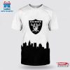 NFL Las Vegas Raiders Logo All Over Print T-Shirt