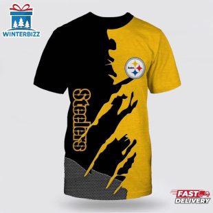 NFL Pittsburgh Steelers Logo All Over Print T-Shirt