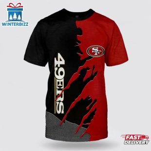 NFL San Francisco 49ers Logo All Over Print T-Shirt