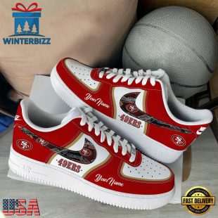NFL San Francisco 49ers Logo Team Limited Edition New Design Custom Air Force 1 Shoes