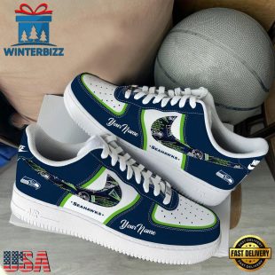 NFL Seattle Seahawks Logo Team Limited Edition New Design Custom Air Force 1 Shoes