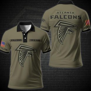 NFL Vetaran Day Atlanta Falcons Polo Shirt Custom Your Name