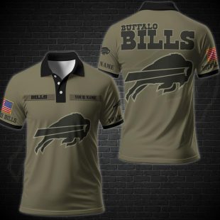 NFL Vetaran Day Buffalo Bills Polo Shirt Custom Your Name