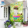 Papillon Dog Easter Dog House And Garden Flag