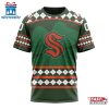 Personalized Name And Number NHL Seattle Kraken Hockey Patrick Day 3D T-Shirt