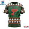 Personalized Name And Number NHL St. Louis Blues Hockey Patrick Day 3D T-Shirt