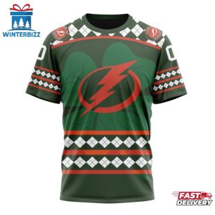 Personalized Name And Number NHL Tampa Bay Lightning Hockey Patrick Day 3D T-Shirt