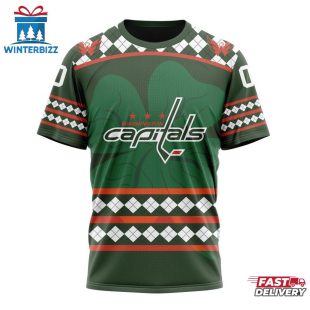 Personalized Name And Number NHL Washington Unisex Kitsitals Hockey Patrick Day 3D T-Shirt