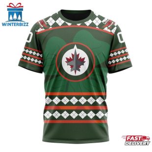 Personalized Name And Number NHL Winnipeg Jets Hockey Patrick Day 3D T-Shirt