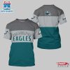 Philadelphia Eagles Logo Team All Over Print T-Shirt