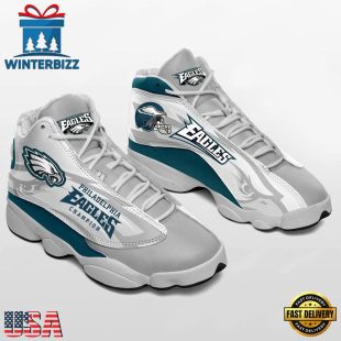 Philadelphia Eagles NFL Ver 1 Air Jordan 13 Sneaker - Gift For Fans
