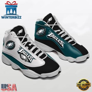 Philadelphia Eagles NFL Ver 2 Air Jordan 13 Sneaker - Gift For Fans