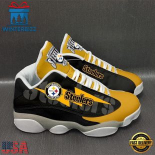 Pittsburgh Steelers NFL Ver 4 Air Jordan 13 Sneaker - Gift For Fans