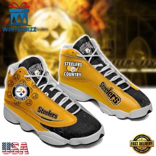 Pittsburgh Steelers NFL Ver 9 Air Jordan 13 Sneaker - Gift For Fans