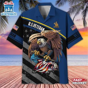 Proud Veteran Hawaiian Shirt