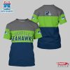 Seattle Seahawks Logo Team All Over Print T-Shirt