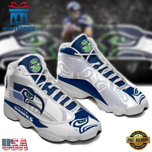 Seattle Seahawks NFL Ver 2 Air Jordan 13 Sneaker - Gift For Fans