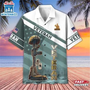 Soldier Patriotic Veteran Hawaiian Shirt