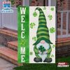 St. Patrick's Day Flag Irish Gnome Welcom House And Garden Flag