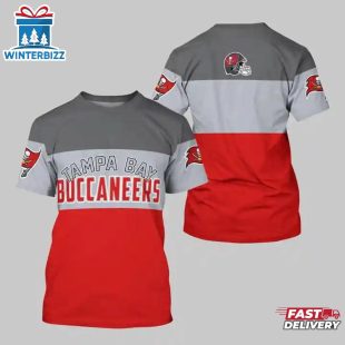Tampa Bay Buccaneers Logo Team All Over Print T-Shirt
