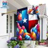 Texas Easter Day Bunny Eggs House And Garden Flag