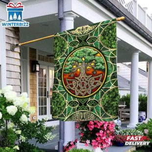 Tree Of Life Flag Beautiful Irish Celtic Tree Of Life House And Garden Flag
