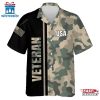 Us Veteran Camo Hawaiian Shirt Gift For Veteran