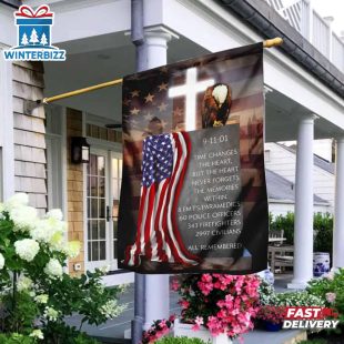 9 11 Memorial House And Garden Flag Decor