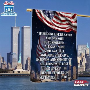 911 Memorial House And Garden Flag Decor