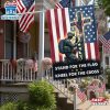 American Veteran Flag Honor Veterans with Christian Cross House And Garden Flag Decor