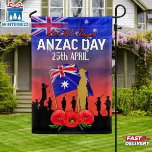 Anzac Day Australia Lest We Forget 25 April Australian House And Garden Flag Decor