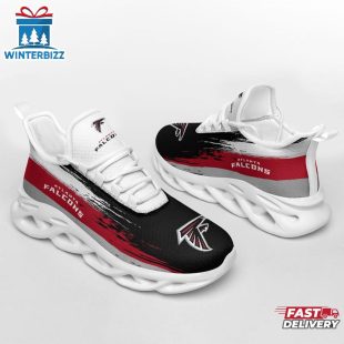 Atlanta Falcons Color Streak Pattern NFL Max Soul Shoes